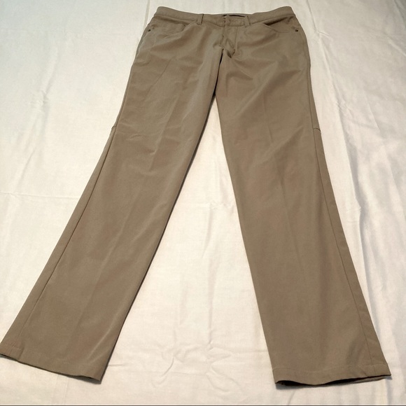 Lululemon Jeans Style Stretch Flat Front Chino Pants Size 32/34 - Picture 5 of 13